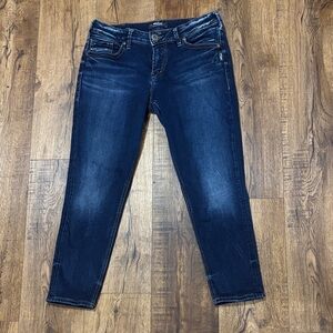 Silver Jeans Dark Blue Ankle Jeans